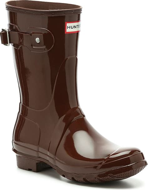 Hunter Short Gloss Rain Boot Shopstyle