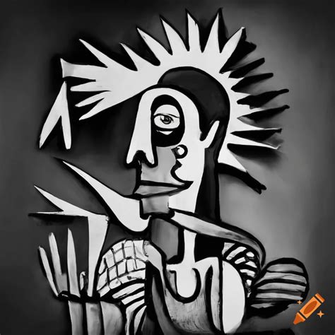 Black And White Painting By Picasso