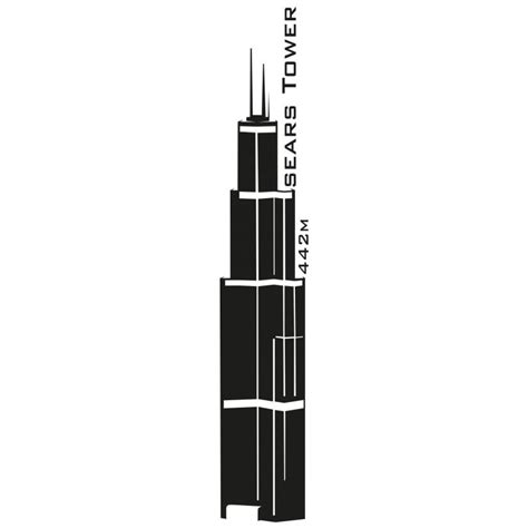 Sears Tower Wall Sticker Wall