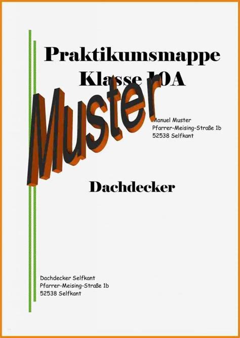 praktikumsmappe vorlage suess  praktikums deckblatt vorlage ideen