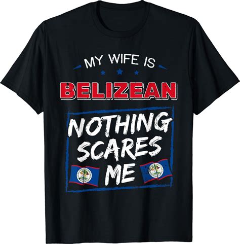 My Wife Is Belizean Belize Heritage Roots Flag Pride T Shirt Walmart