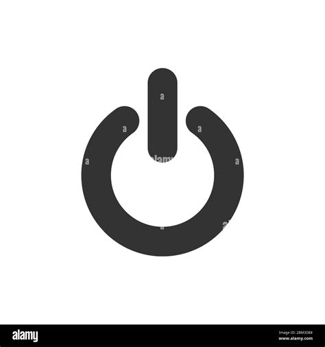 Power Button Icon Vector Logo Template Illustration Design Vector Eps