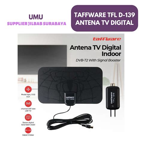 Jual UMU SUPPLIER TAFFWARE TFL D139 ANTENA TV DIGITAL DVB T2 4K HIGH