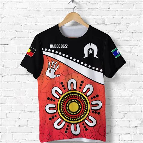 Aio Pride Naidoc Week T Shirt Torres Strait Islander Version Red