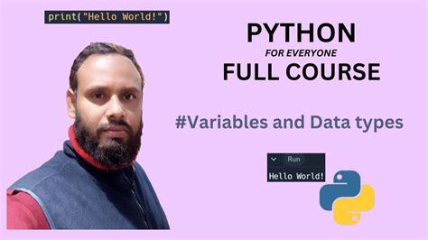 Variables And Data Types In Python Tutorial 2 Youtube