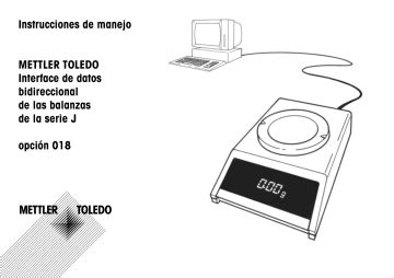 Mettler Toledo J Serie Instrucciones de operación Manualzz