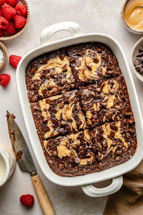 Chocolate Peanut Butter Banana Baked Oatmeal Ambitious Kitchen