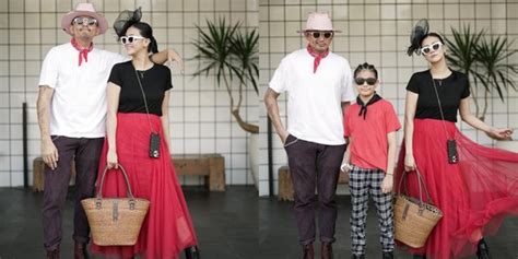 Satu Keluarga Fashionable Abis Foto Ryan Delon Sharena Dan Ryshaka