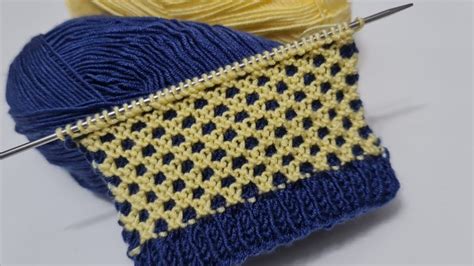 Two color gorgeous knitting pattern İki şiş yelek bere süveter patik