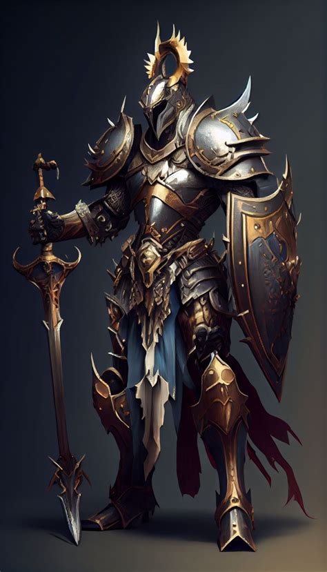 Paladin Concept En Armadura De Caballero Guerreros Romanos