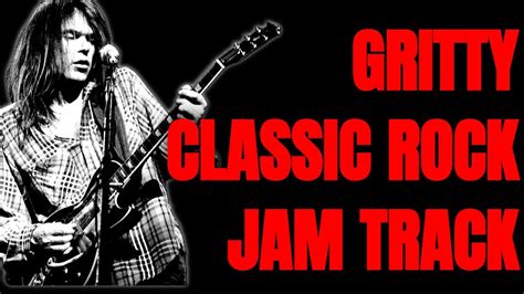 Gritty Classic Rock Jam Track Guitar Backing Track D Minor 80 Bpm