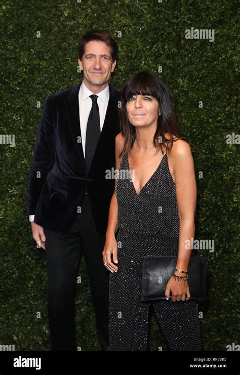 Claudia Winkleman And Husband Kris Thykier Arrive For The Charles Finch