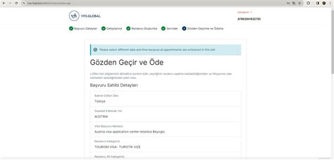VFS Global VFS Avusturya Vize Randevusu Alamıyorum Şikayetvar