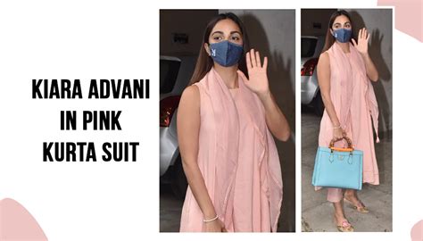 Kiara Advani in Pink Kurta Suit