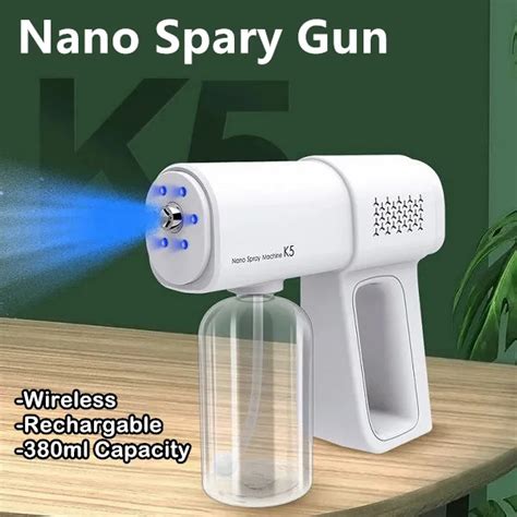 New K5 Wireless Nano Spray Gun Atomized Disinfection Gun Rechargeable