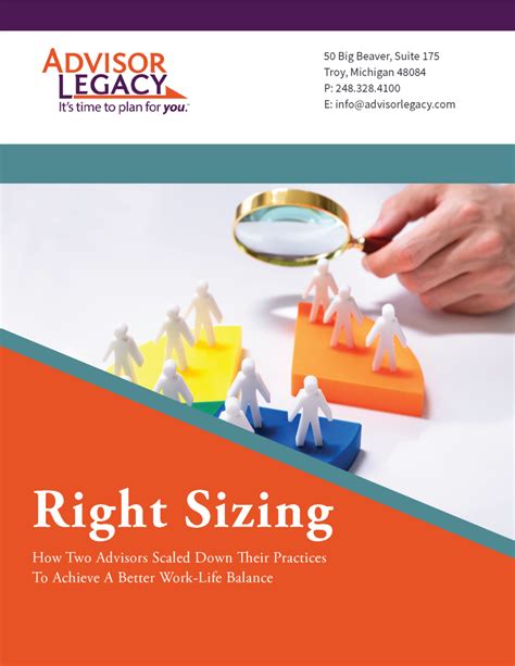 Right Sizing Your Practice Advisor Legacy