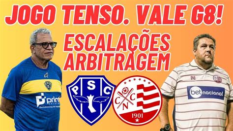 NÁUTICO X PAYSANDU JOGO TENSO VALE G8 NOVIDADES ESCALAÇÕES ONDE