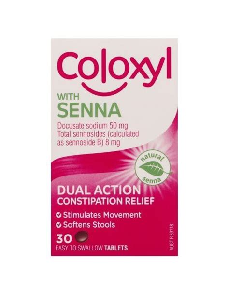 Coloxyl And Senna 30 Tablets