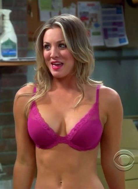 Kaley Cuoco Hot Pink Lingerie On The Big Bang Theory 12122013 Sexy Actresses Celebs Kaley