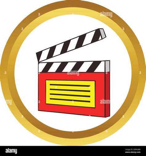 Filmklappe Vektor Icon Stock Vektorgrafik Alamy