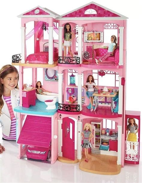 MATTEL Barbie DREAM House 3 STORY Dollhouse FURNITURE Elevator POOL ...