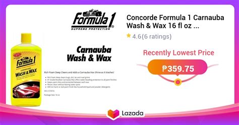 Concorde Formula Carnauba Wash Wax Fl Oz Ml