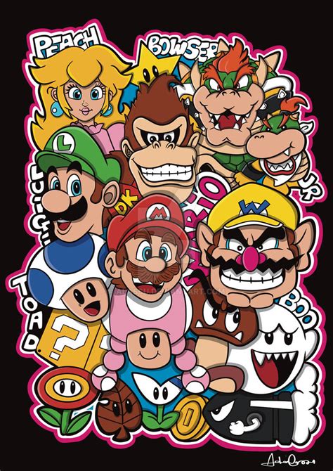 Super Mario Mash Up By Alassu On Deviantart