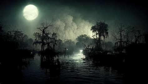 Louisiana Bayou Night