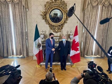 López Obrador y Justin Trudeau sostienen reunión bilateral en EUA