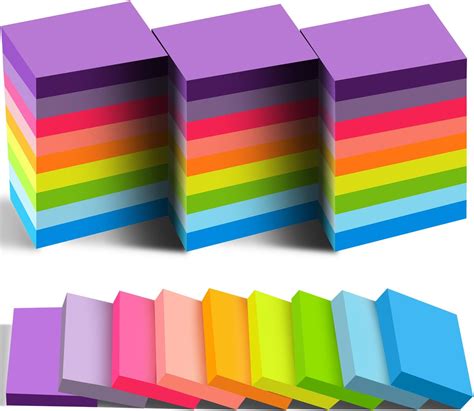 Amazon Early Buy Sticky Notes 1 5 X 2 Self Stick Notes 6 Bright