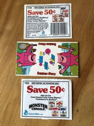 Vintage General Mills Monster Cereal Frankenberry Boo Berry Dial A Face