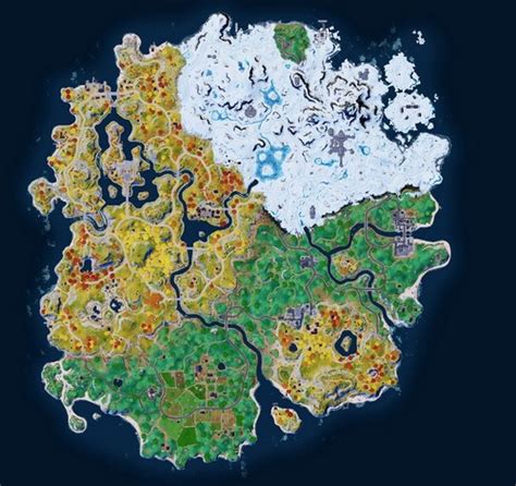 Map Fortnite Saison 1 chapitre 4 À quoi ressemble la carte du nouveau