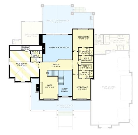 Spacious Modern Farmhouse Plan With Finished Walkout Basement