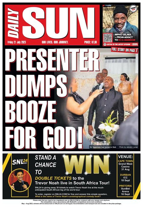 Get Digital Access To Daily Sun July Issue Magzter