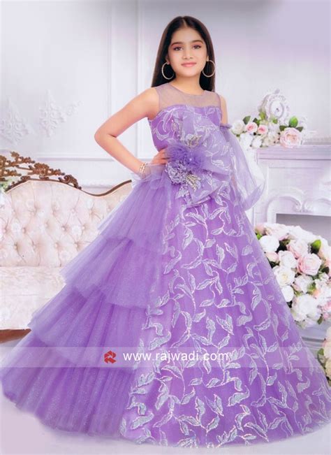 Party Wear Light Purple Gown