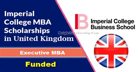 Imperial College Mba Scholarships 2024 In Uk Funded