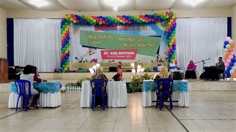 Aku Anak Indonesia Lomba Nyanyi Solo Paud Kelompok Bermain Solo Se Kab