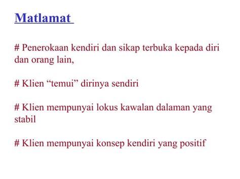 Teori Kaunseling Ppt