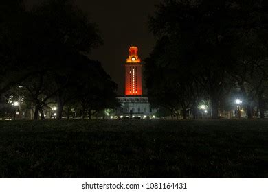 Austin Ut Tower Orange Stock Photo (Edit Now) 1081164431