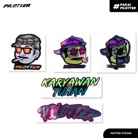 Jual Stiker Pilotter Original Stiker Karyawan Tuhan Sticker Pilotter