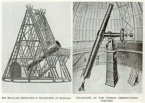 Sir William Herschel's Telescope at Slough. Telescope at … stock image ...