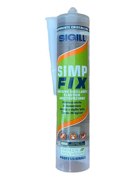 Sellador Adhesivo Multiproposito Pega Bajo Agua Simp Fix 290 Ml TORT