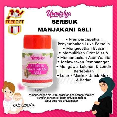 Serbuk Manjakani Asli Ummialya Shopee Malaysia