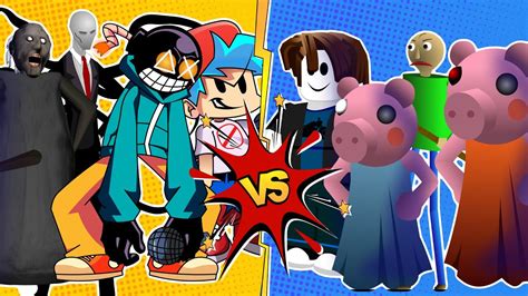 Georgie Baldi Piggy Y Pelo Bacon Vs Granny Slender Man Boyfriend Y