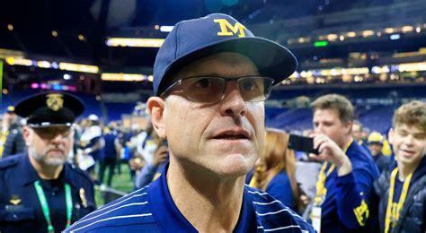 Report Bears Very Interested In Michigan Hc Jim Harbaugh