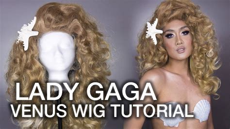 Lady Gaga Venus Inspired Wig Styling Tutorial How To Pin Curl And Stack Wigs Youtube