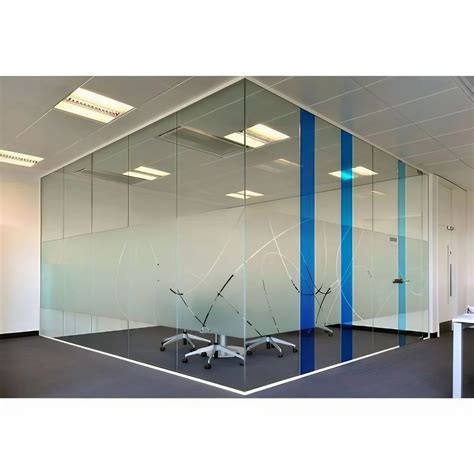 Transparent Cabin Glass Partition For Office At Square Feet In