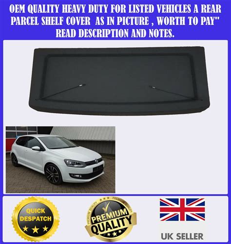 NEW PARCEL SHELF TO FIT VW POLO 6R 2009 2018 BOOT LOAD LUGGAGE COVER