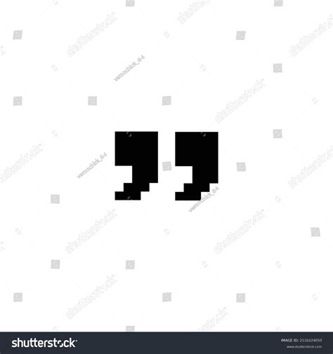 Pixel Art Quote Marks Vector Icon Stock Vector (Royalty Free) 2116224050 | Shutterstock