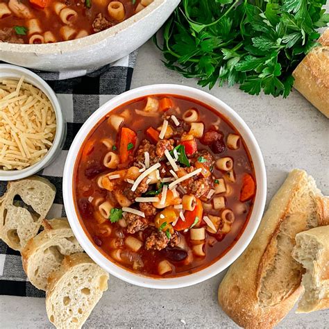 Copycat Olive Garden Pasta E Fagioli Soup Recipe Modernmealmakeover